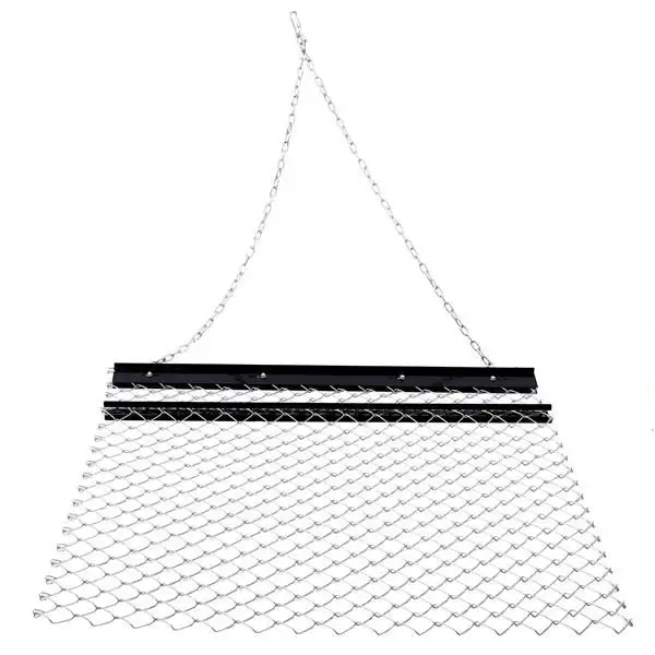 Chain Harrows Used For Landscape Leveling Or Grass Preparation